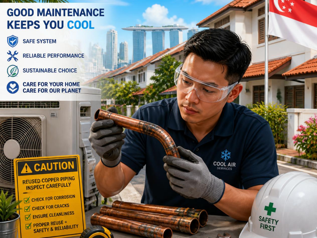 When is copper piping reuse safe?