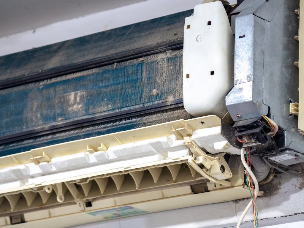 Why is my aircon warm after a gas top-up?